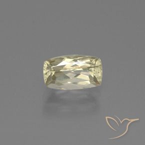 Diaspore Couleur Changeant Jaune très pâle naturelle Coussin, 1.28 ct, VS-SI