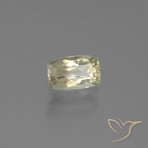 Diaspore Couleur Changeant Jaune très clair naturelle Coussin, 1.11 ct, VVS-VS