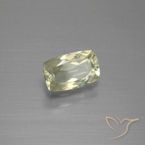 Diaspore Couleur Changeant Jaune clair naturelle Coussin, 1.19 ct, VS