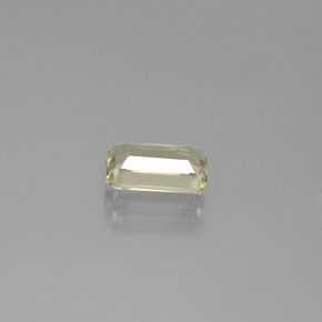 Diaspore à changement de couleur jaune naturelle taille émeraude, 1,15 ct, VVS-VS