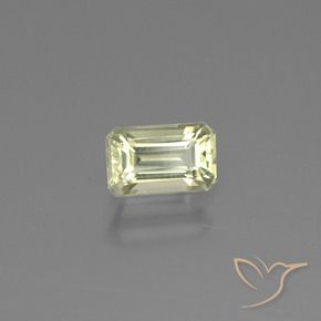 Diaspore Couleur Changeant Jaune clair naturelle Octogone / coupe Émeraude, 0.97 ct, VS