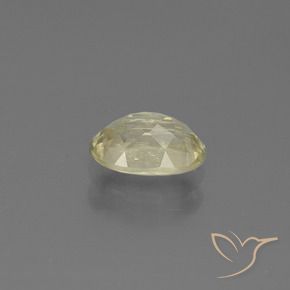 Diaspore Couleur Changeant Beige jaune naturelle ovale, 0.98 ct, SI