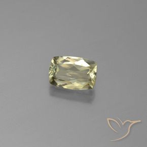 Diaspore Couleur Changeant Jaune très clair naturelle Coussin, 0.98 ct, VS