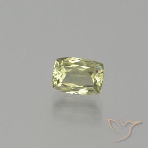 Diaspore Couleur Changeant Jaune très clair naturelle Coussin, 1.22 ct, VS-SI