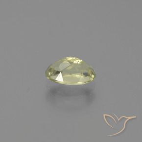 Diaspore Couleur Changeant Vert jaunâtre naturelle ovale, 0.79 ct, VS