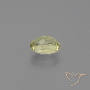 Diaspore Couleur Changeant Jaune clair naturelle ovale, 0.75 ct, SI