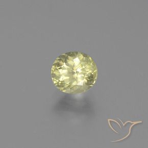 Diaspore Couleur Changeant Jaune clair naturelle Coupe ovale, 0.83 ct, VS-SI