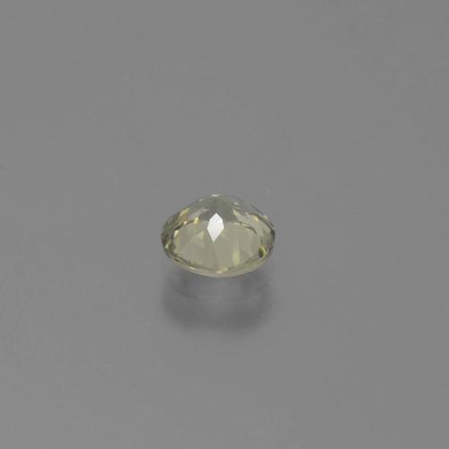 Diaspore à changement de couleur jaune naturelle coupe roude, 0,70 ct, VS-SI