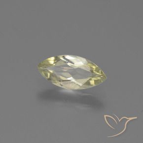 Diaspore Couleur Changeant Jaune très pâle naturelle Marquise, 0.66 ct, VS-SI