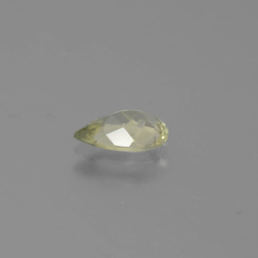 Diaspore à changement de couleur jaune naturelle en forme de poire, 0,78 ct, VS