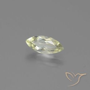 Diaspore Couleur Changeant Jaune très clair naturelle Marquise, 0.77 ct, VVS-VS