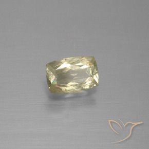 Diaspore Couleur Changeant Jaune doré clair naturelle Coussin, 0.90 ct, SI