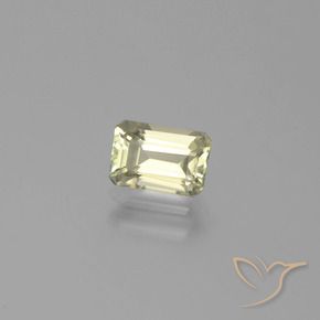 Diaspore Couleur Changeant Jaune clair naturelle Octogone / coupe Émeraude, 0.90 ct, VVS-VS
