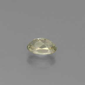 Diaspore à changement de couleur jaune naturelle coupe ovale, 0,89 ct, VS