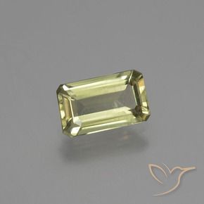 Diaspore Couleur Changeant Jaune clair naturelle Octogone / coupe Émeraude, 1.03 ct, VS
