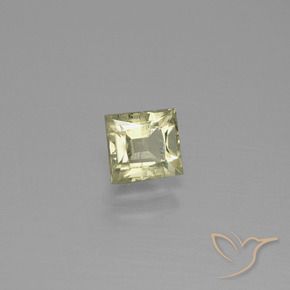 Diaspore Couleur Changeant Jaune brunâtre naturelle Carré, 1.06 ct, VS-SI