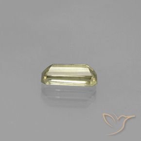 Diaspore Couleur Changeant Jaune doré très clair naturelle Octogone / coupe Émeraude, 1.50 ct, VS-SI