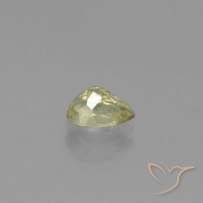Diaspore Couleur Changeant Jaune moyen naturelle En forme de poire, 0.96 ct, SI