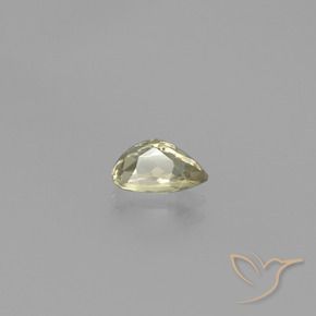 Diaspore Couleur Changeant Jaune moyen naturelle En forme de poire, 0.83 ct, VVS-VS