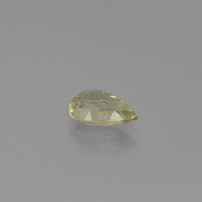 Diaspore à changement de couleur jaune naturelle en forme de poire, 0,92 ct, VS-SI