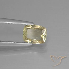 Diaspore Couleur Changeant Jaune clair naturelle Coussin, 0.92 ct, VS-SI