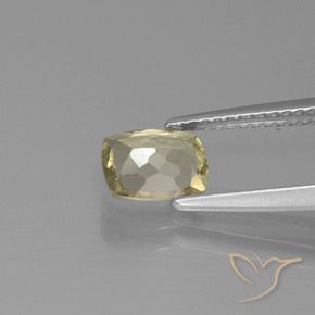 Diaspore Couleur Changeant Jaune clair naturelle Coussin, 0.92 ct, VS-SI