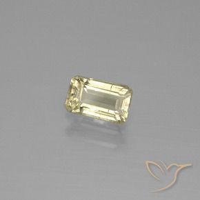 Diaspore Couleur Changeant Jaune doré clair naturelle Octogone / coupe Émeraude, 0.83 ct, VS-SI