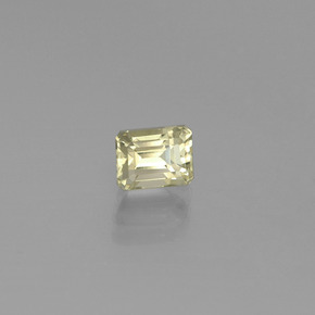 Diaspore Couleur Changeant Jaune clair naturelle Taille émeraude, 0.83 ct, VVS-VS
