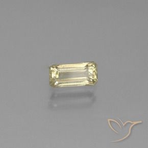 Diaspore Couleur Changeant Jaune doré clair naturelle Octogone / coupe Émeraude, 0.76 ct, VS-SI