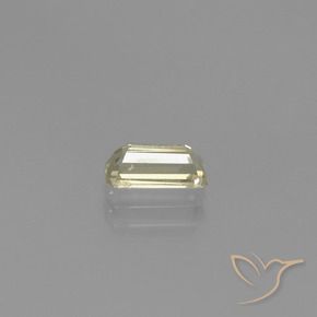 Diaspore Couleur Changeant Jaune doré clair naturelle Octogone / coupe Émeraude, 0.76 ct, VS-SI