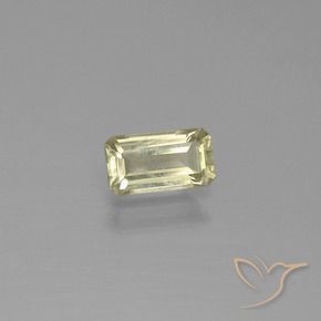 Diaspore Couleur Changeant Jaune très clair naturelle Octogone / coupe Émeraude, 0.78 ct, VS