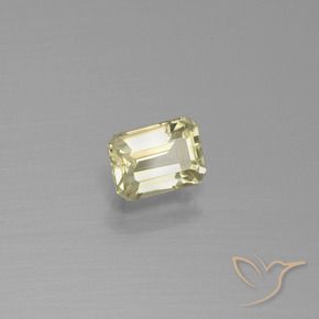 Diaspore Couleur Changeant Jaune très pâle naturelle Octogone / coupe Émeraude, 0.79 ct, VS