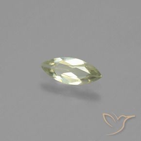 Diaspore Couleur Changeant Jaune très clair naturelle Marquise, 0.57 ct, VVS-VS