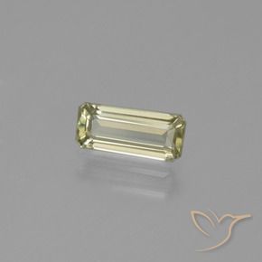 Diaspore Couleur Changeant Jaune très pâle naturelle Octogone / coupe Émeraude, 1.03 ct, VVS-VS