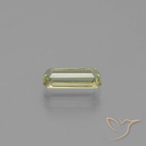 Diaspore Couleur Changeant Jaune très pâle naturelle Octogone / coupe Émeraude, 1.03 ct, VVS-VS