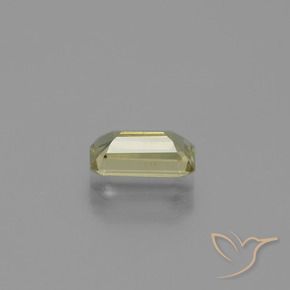 Diaspore Couleur Changeant Vert jaunâtre naturelle Octogone / coupe Émeraude, 1.07 ct, VS-SI