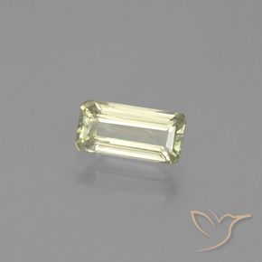 Diaspore Couleur Changeant Jaune pâle naturelle Octogone / coupe Émeraude, 1.19 ct, VS