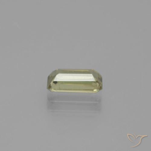 Diaspore Couleur Changeant Jaune clair naturelle Octogone / coupe Émeraude, 1.12 ct, VS