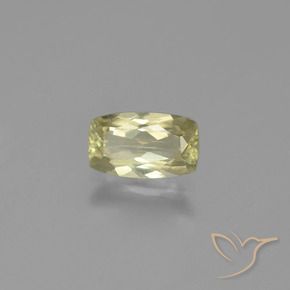 Diaspore Couleur Changeant Jaune doré clair naturelle Coussin, 1.13 ct, VS-SI