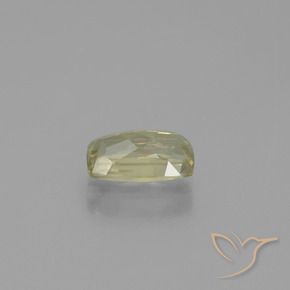 Diaspore Couleur Changeant Jaune doré clair naturelle Coussin, 1.13 ct, VS-SI
