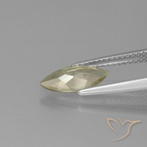 Diaspore Couleur Changeant Jaune terreux naturelle Marquise, 1.06 ct, VS