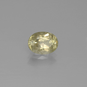 Diaspore à changement de couleur  naturelle coupe ovale, 1,32 ct, VS-SI