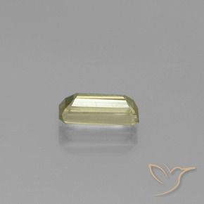 Diaspore Couleur Changeant Jaune pâle naturelle Octogone / coupe Émeraude, 1.22 ct, VS-SI