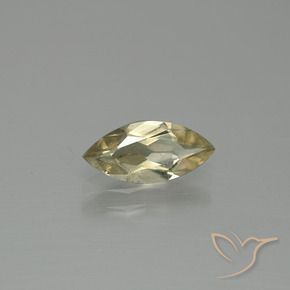 Diaspore Couleur Changeant Jaune très clair naturelle Marquise, 1.12 ct, VS-SI