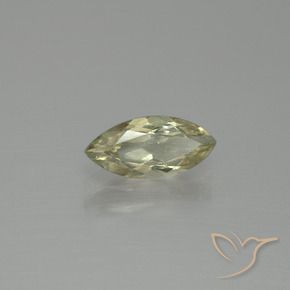 Diaspore à changement de couleur jaune naturelle marquise, 1,27 ct, VS-SI