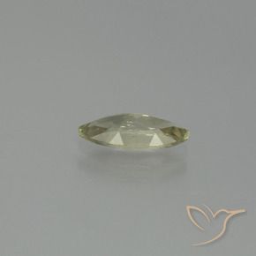 Diaspore à changement de couleur jaune naturelle marquise, 1,27 ct, VS-SI