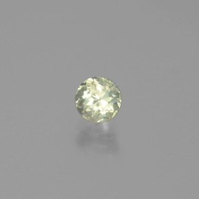 Diaspore Couleur Changeant Jaune pâle naturelle Coupe roude, 0.63 ct, VS