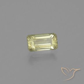 Diaspore Couleur Changeant Jaune moyen naturelle Octogone / coupe Émeraude, 1.10 ct, VS-SI