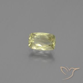 Diaspore Couleur Changeant Jaune clair naturelle Coussin, 0.93 ct, VVS-VS