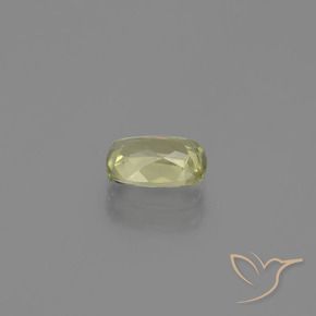Diaspore Couleur Changeant Jaune très clair naturelle Coussin, 1.18 ct, VS
